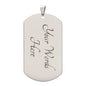 Hawaiian Thank You Military Veteran Dog Tag Necklace