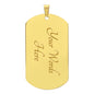 Hawaiian Thank You Military Veteran Dog Tag Necklace
