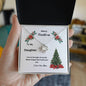 Merry Christmas To My Daughter Love Knot Necklace