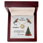 Merry Christmas To My Daughter Love Knot Necklace