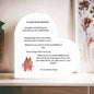 A note from Heaven Printed Acrylic Heart Plaque