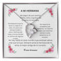 Spanish To My Sister Forever Love Necklace