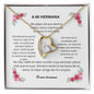 Spanish To My Sister Forever Love Necklace