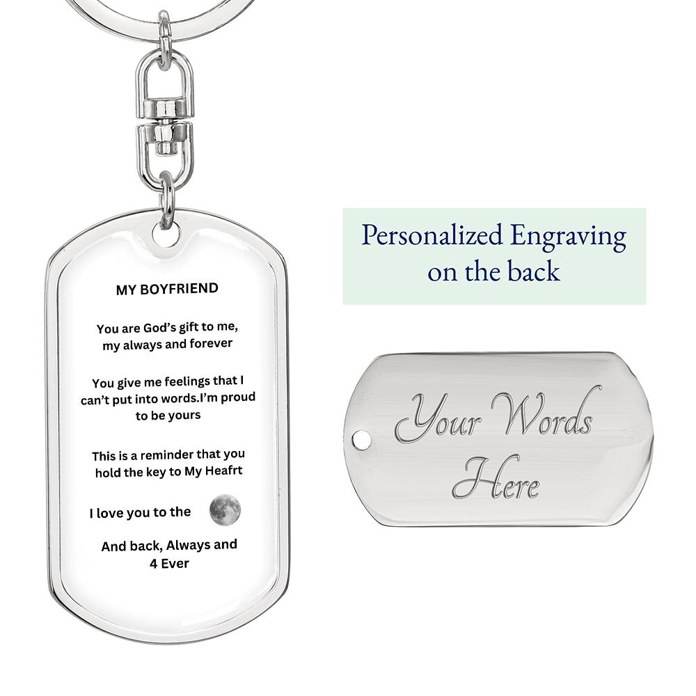 My Boyfriend Graphic Keychain