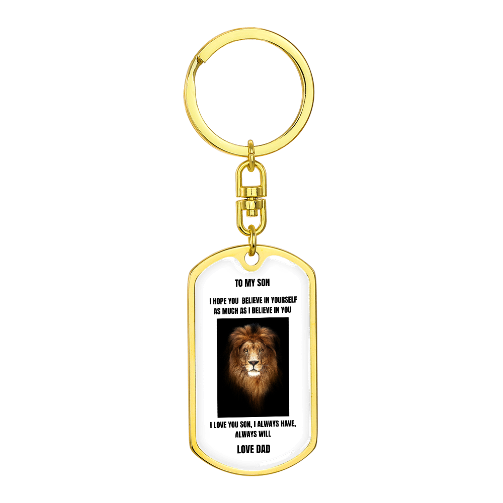 To My Son Dog Tag