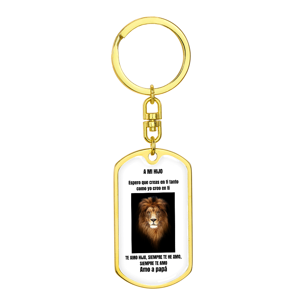 To My Son Dog Tag Spanish
