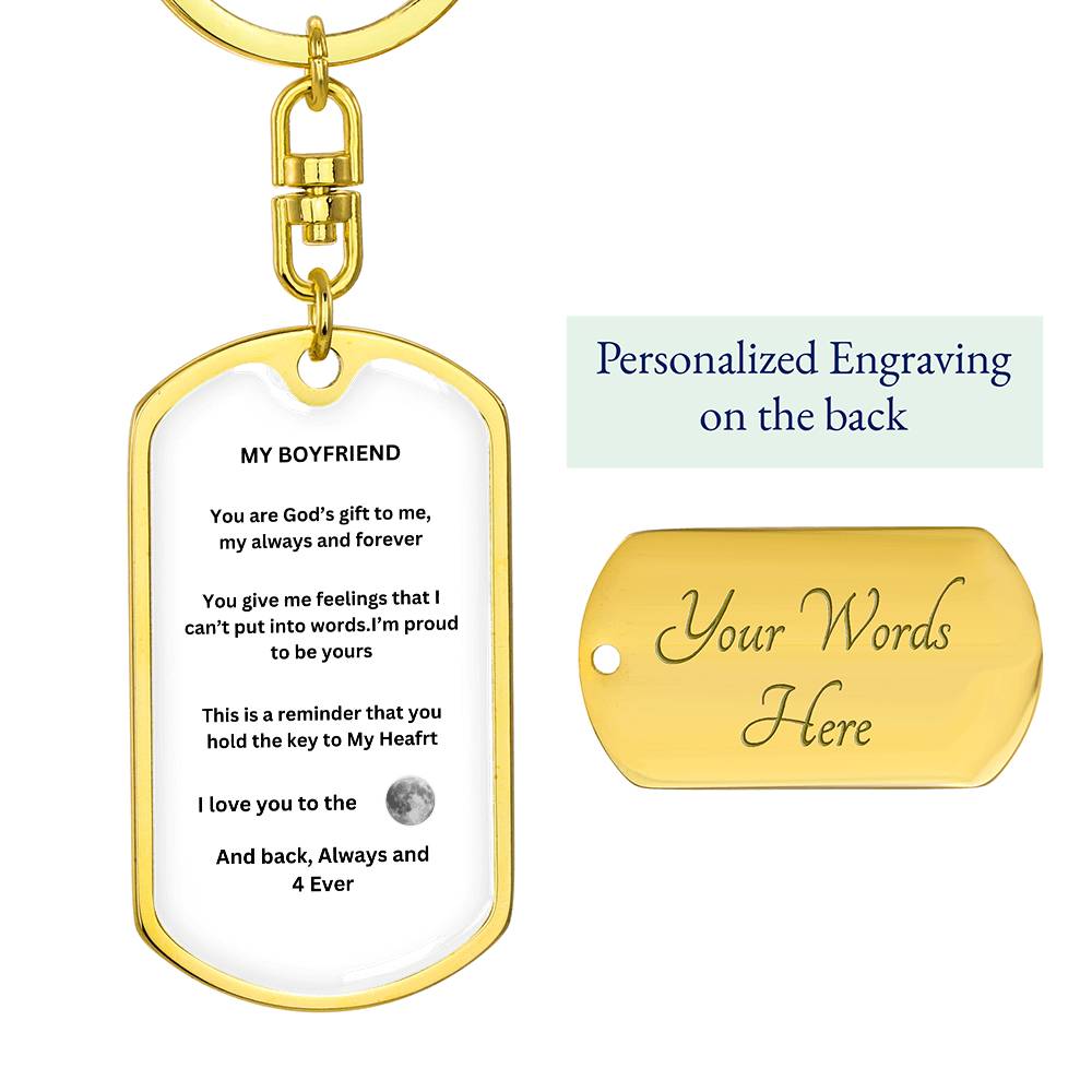My Boyfriend Graphic Keychain