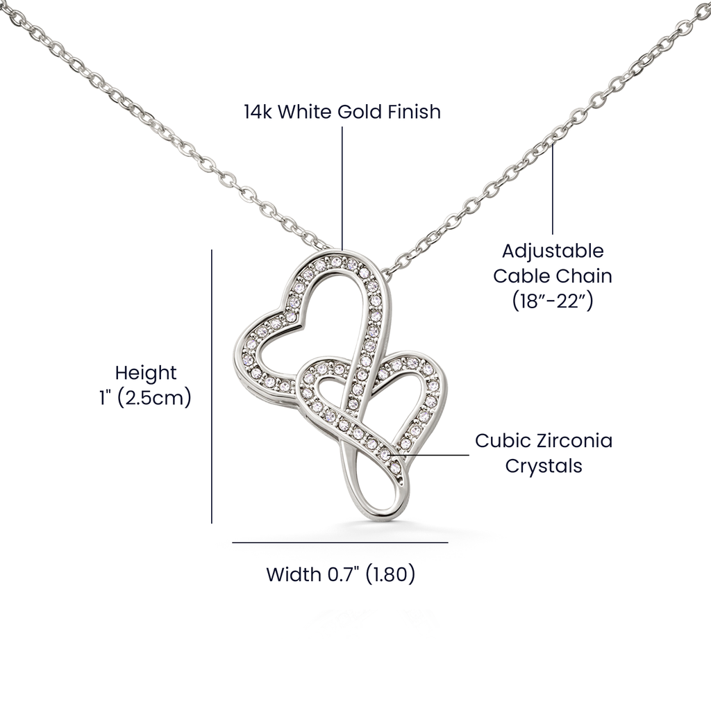 To My Wife Merry Christmas Heart2Heart Necklace