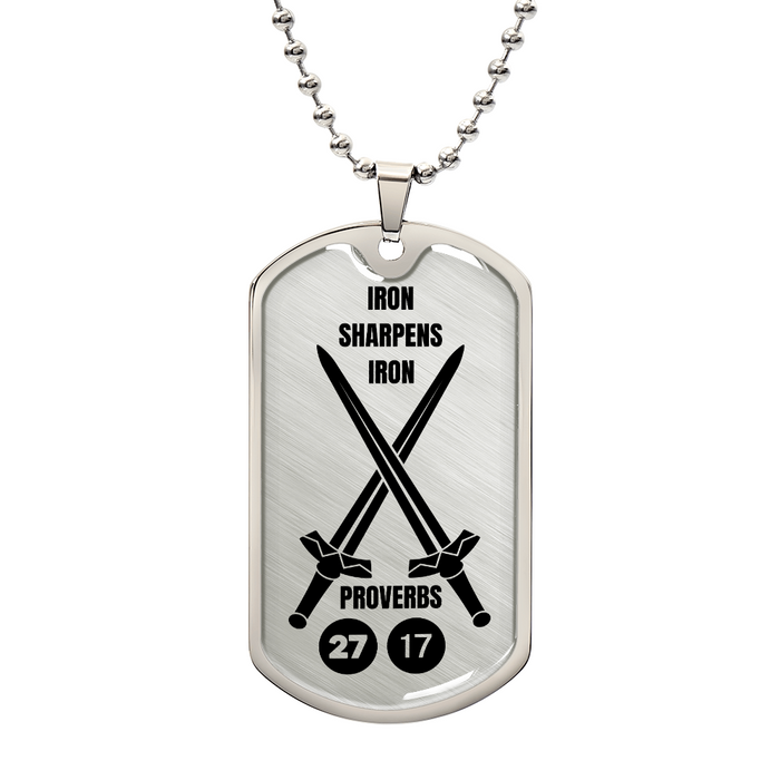 Iron Sharpens Iron Dog Tag