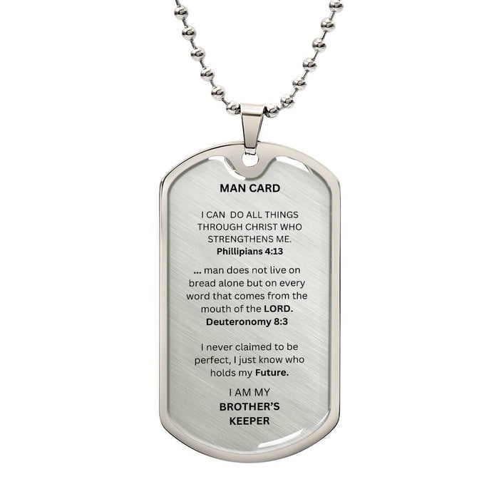 Man Card Dog Tag