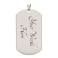 SPANISH TO MY DAD DOG TAG