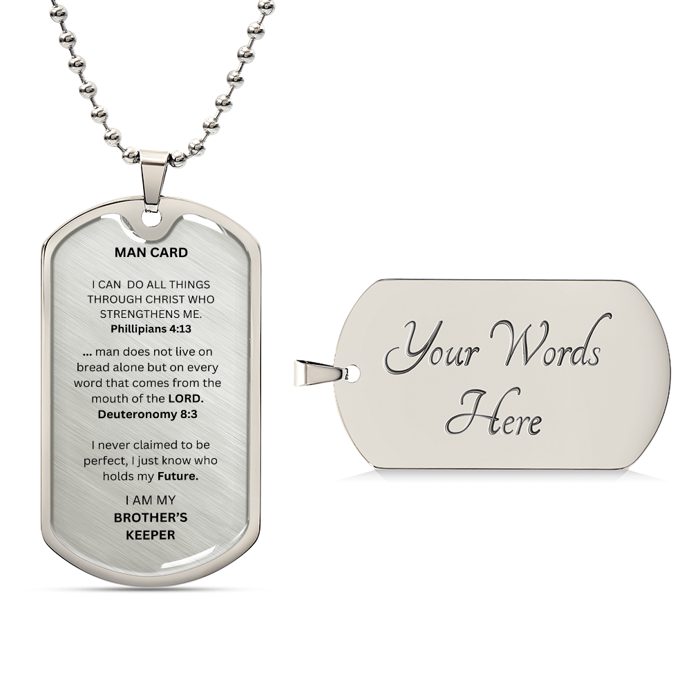Man Card Dog Tag