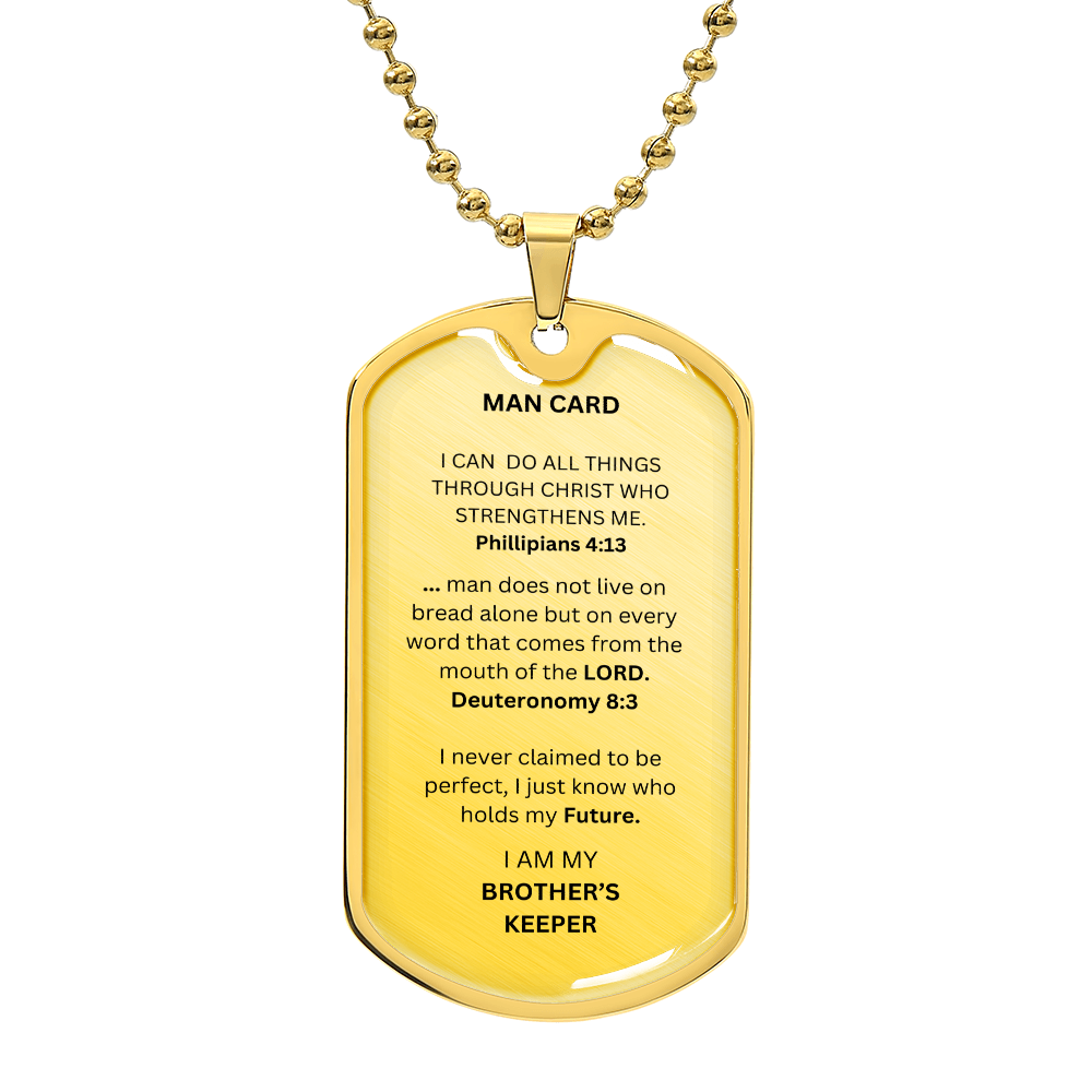 Man Card Dog Tag