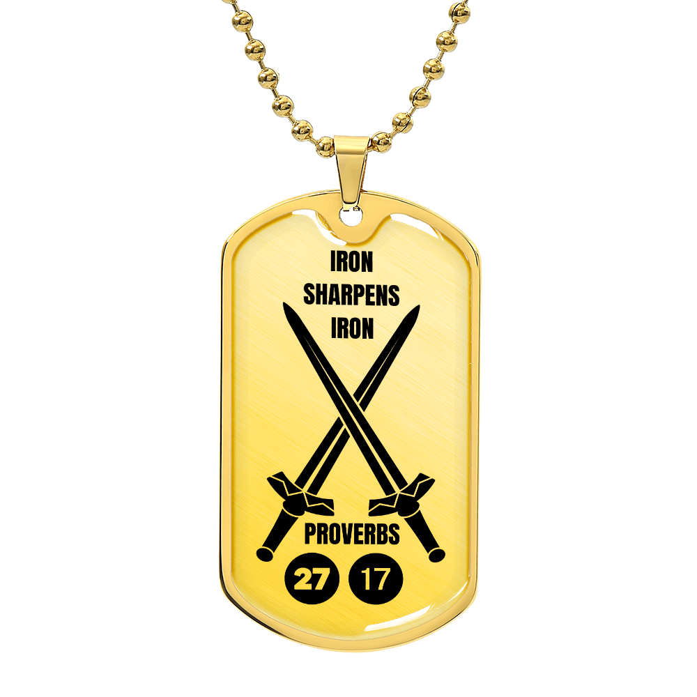 Iron Sharpens Iron Dog Tag