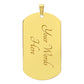 SPANISH TO MY DAD DOG TAG