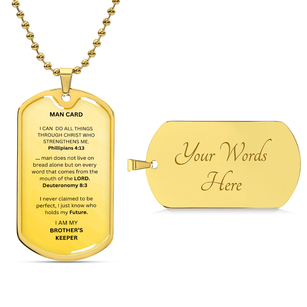 Man Card Dog Tag