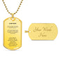 SPANISH TO MY DAD DOG TAG