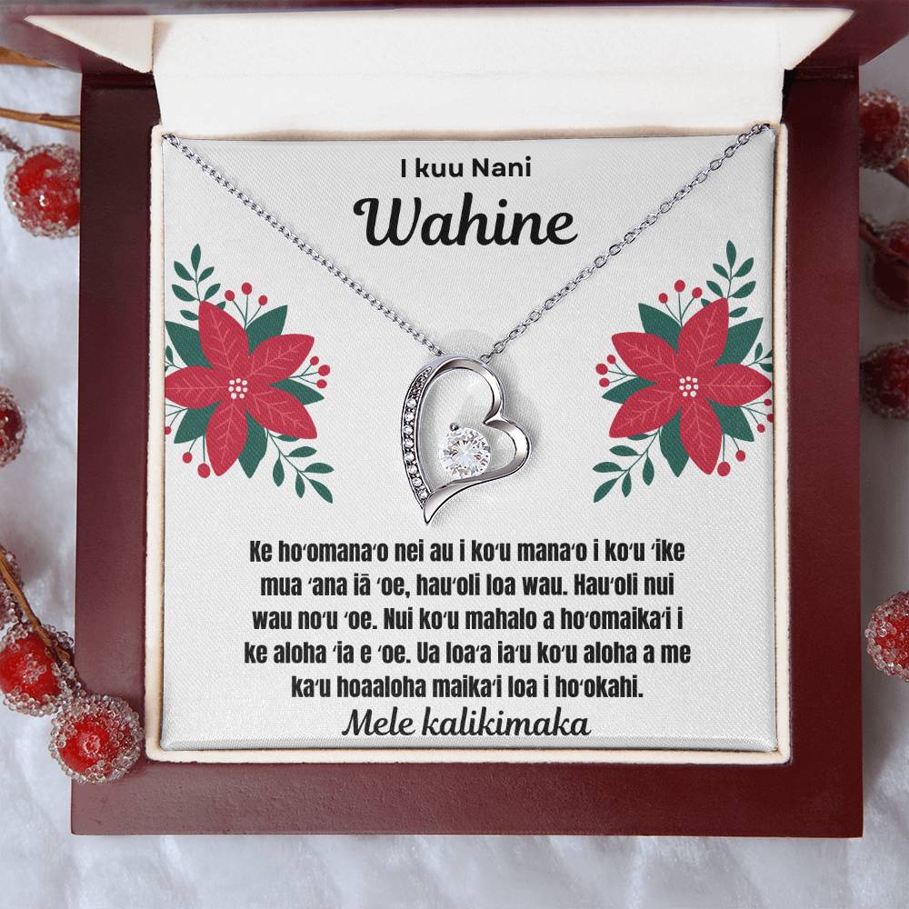 To My Beautiful Wife Merry Christmas Hawaiian Forever Love Necklace