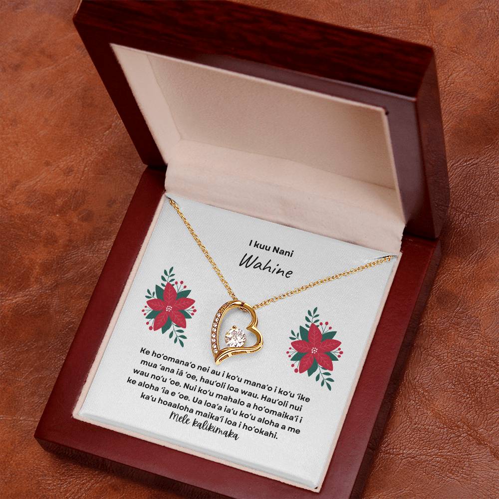 To My Beautiful Wife Merry Christmas Hawaiian Forever Love Necklace