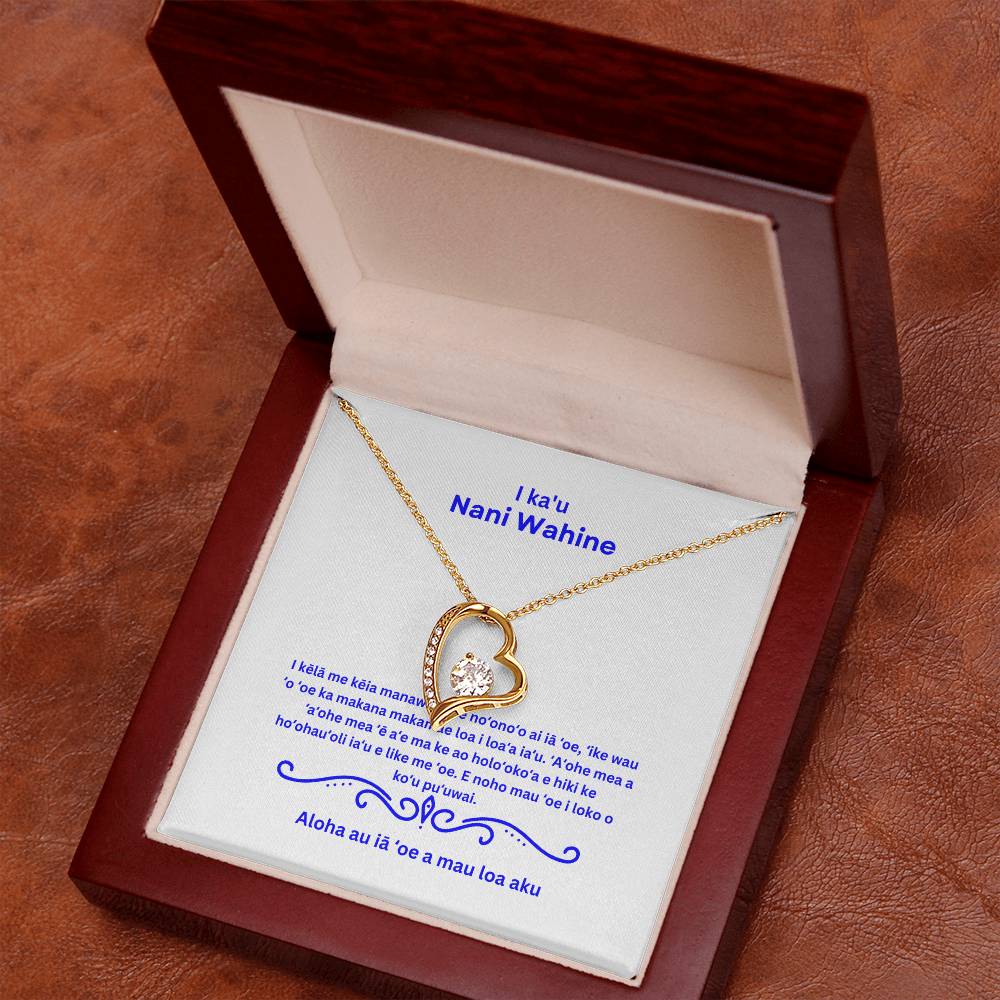Hawaiian To My Beautiful Wife Forever Love Necklace