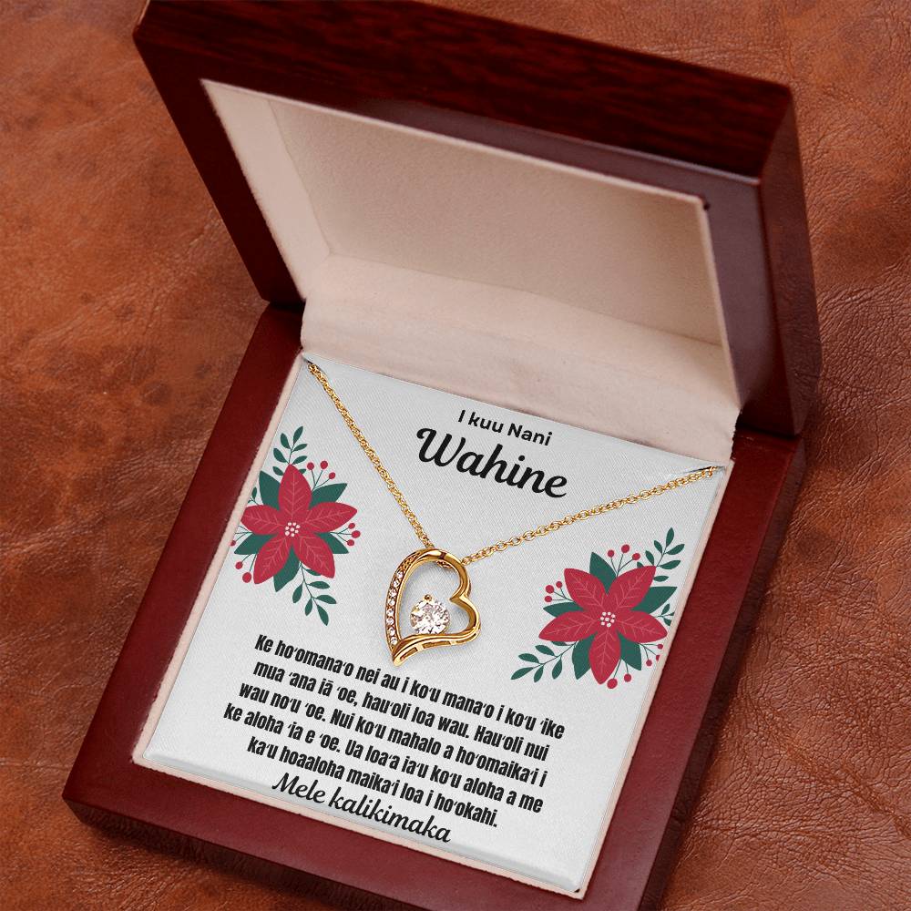 To My Beautiful Wife Merry Christmas Hawaiian Forever Love Necklace