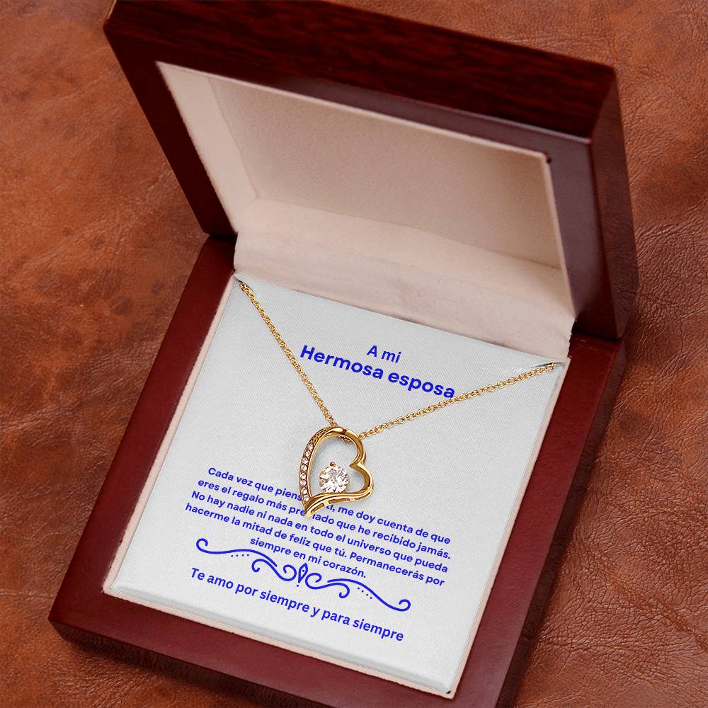 Spanish To My Beautiful Wife Forever Love Necklace