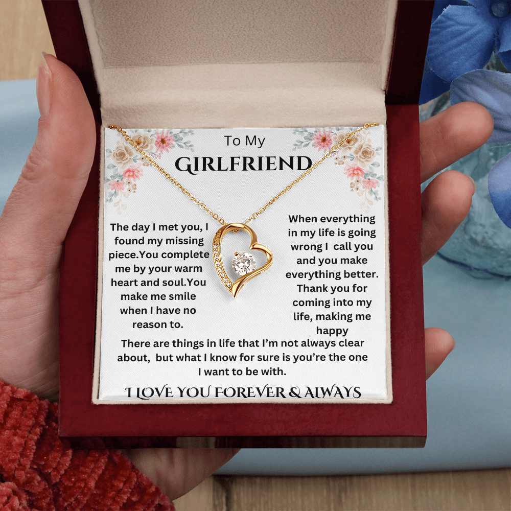 To My Girlfriend Forever Love Necklace