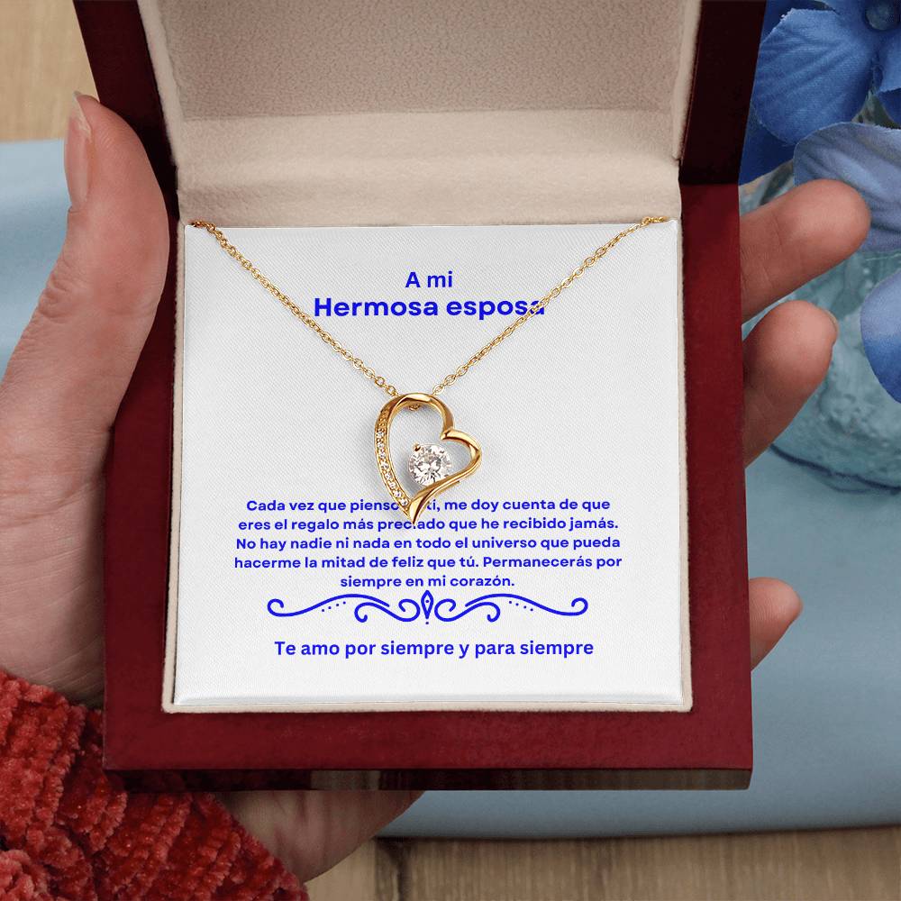 Spanish To My Beautiful Wife Forever Love Necklace