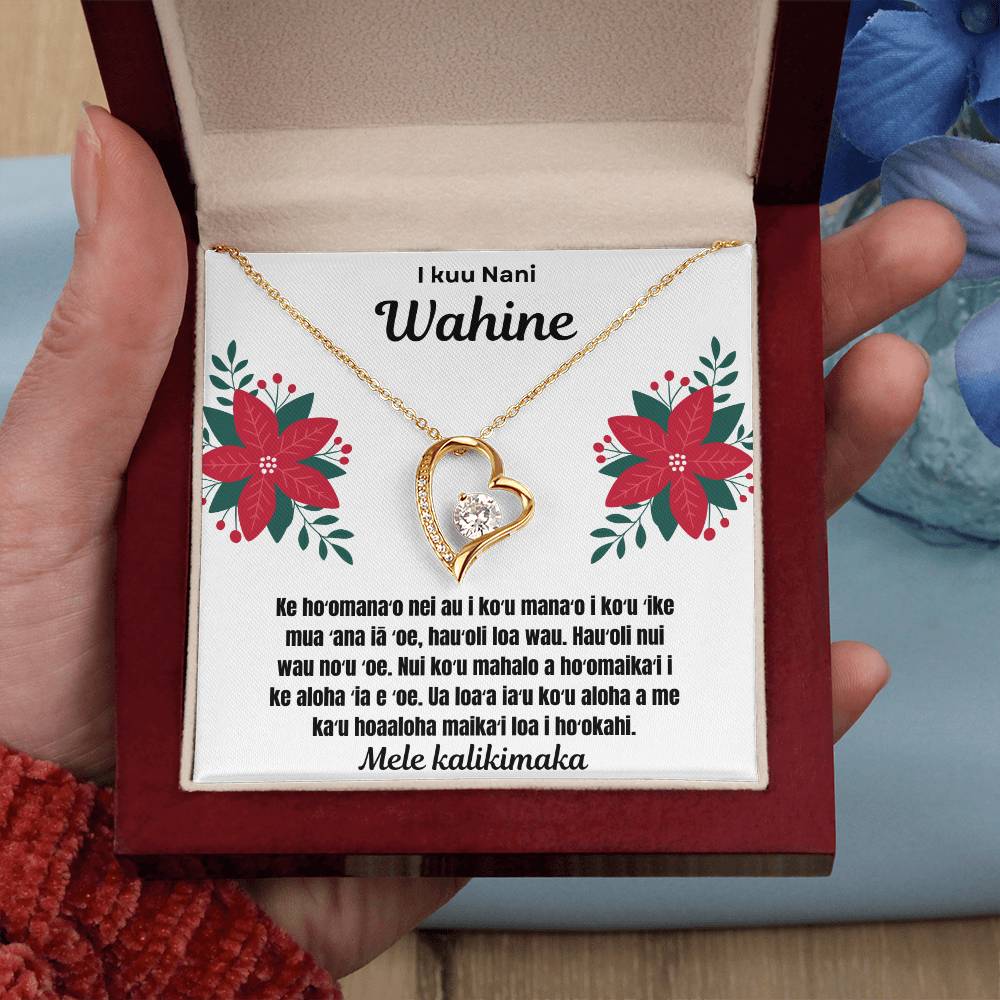 To My Beautiful Wife Merry Christmas Hawaiian Forever Love Necklace