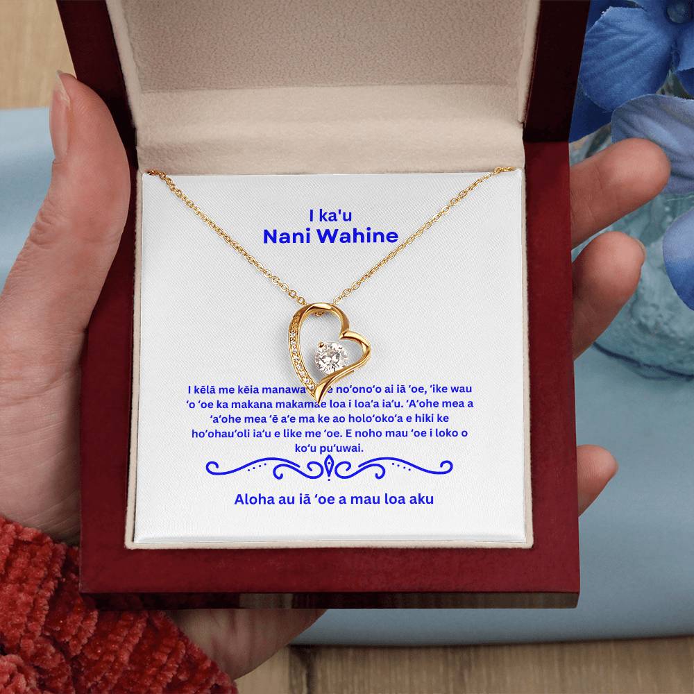 Hawaiian To My Beautiful Wife Forever Love Necklace