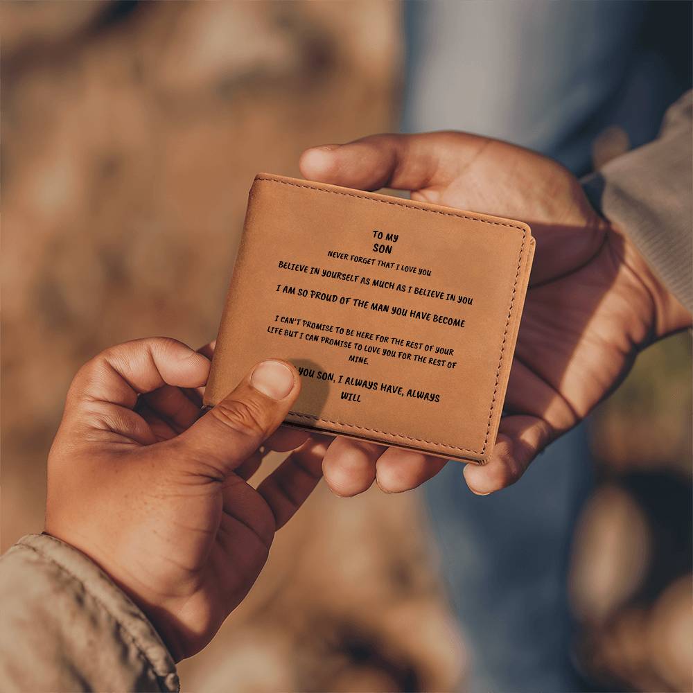 To My Son | Leather Wallet