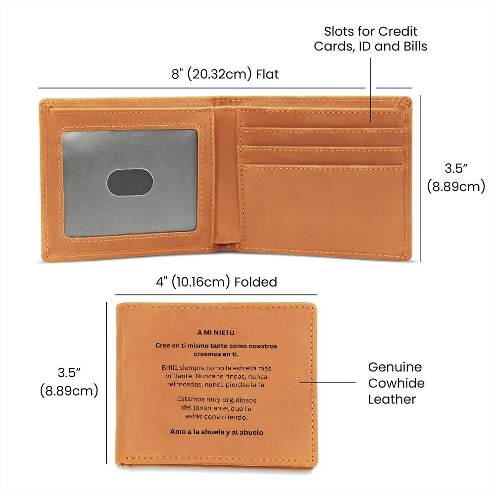 Spanish To My Grandson Wallet