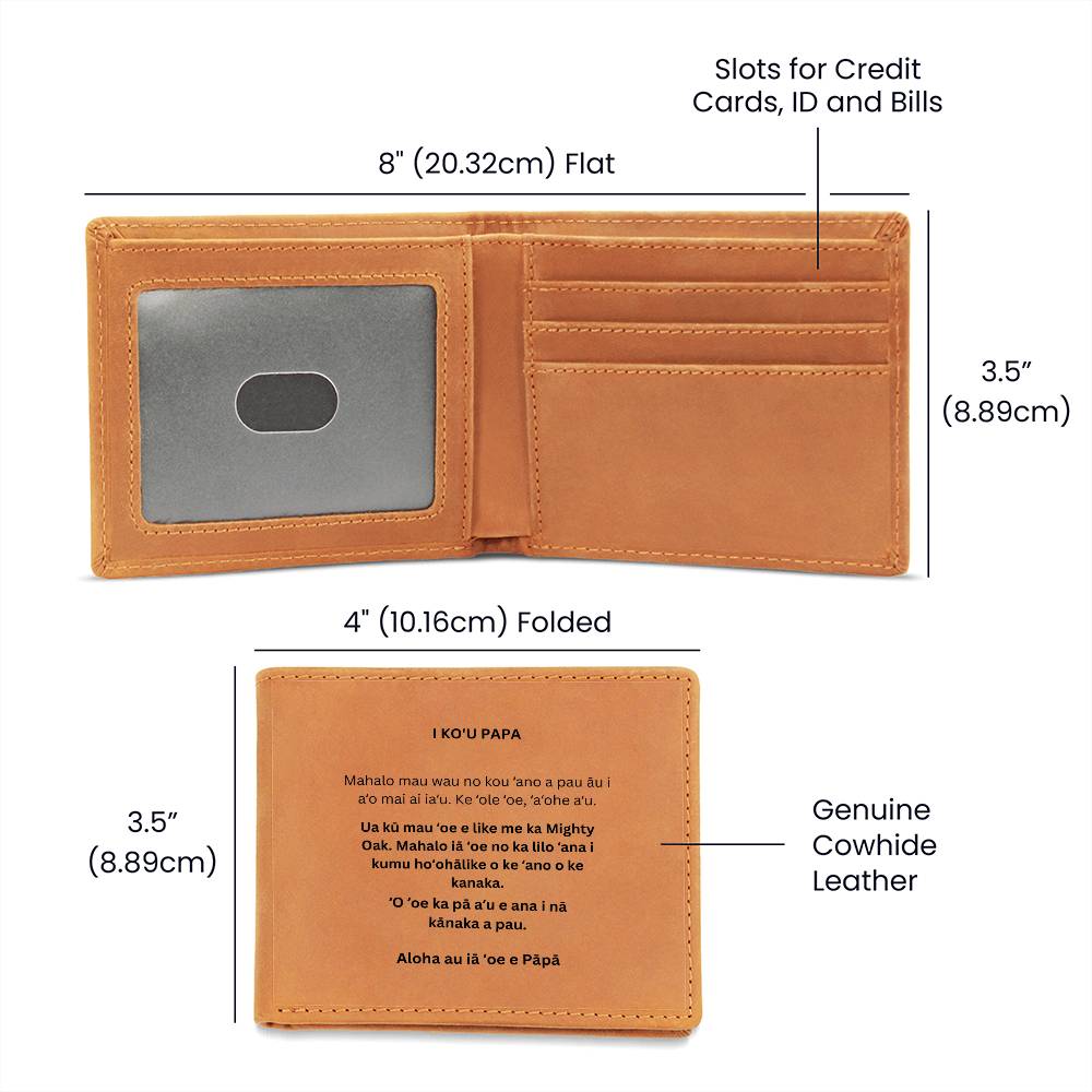 Hawaiian To My Dad Wallet