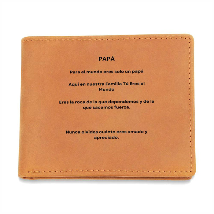 Spanish DAD Leather Wallet