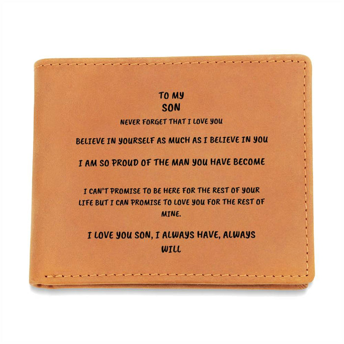 To My Son | Leather Wallet