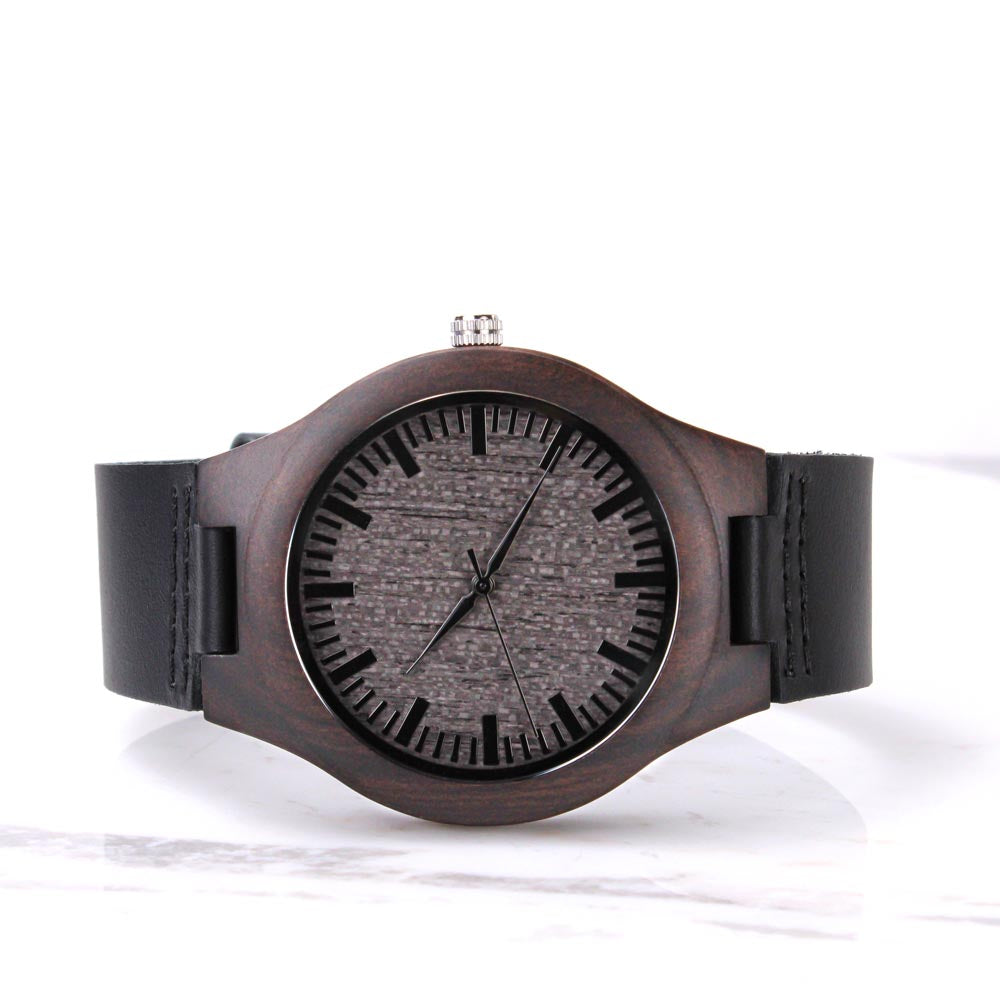 Spanish To My Son Engraved Watch