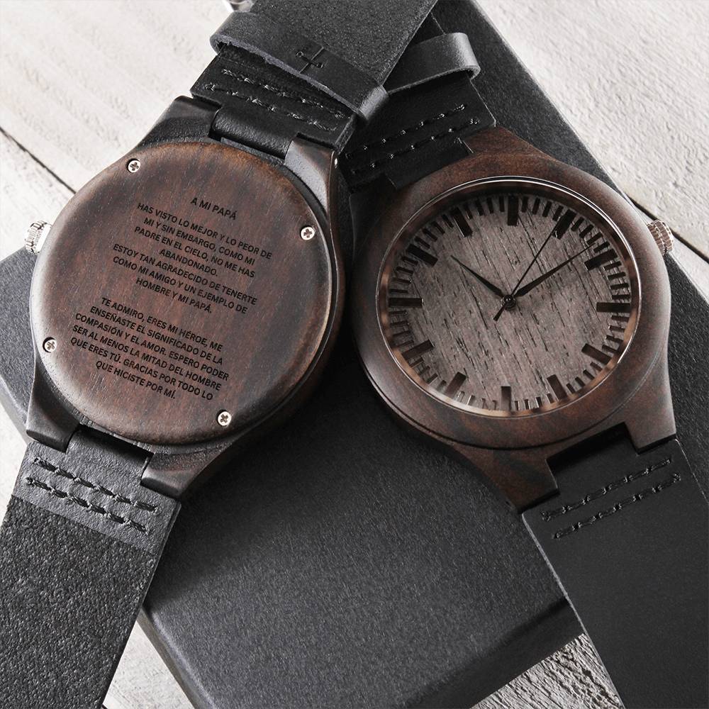 Spanish MY DAD Engraved Watch