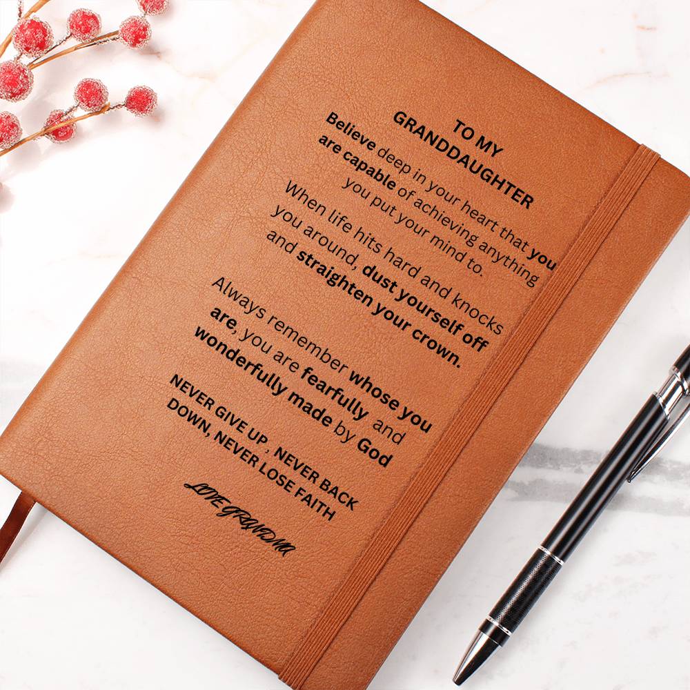 To My Granddaughter Journal Love Grandma
