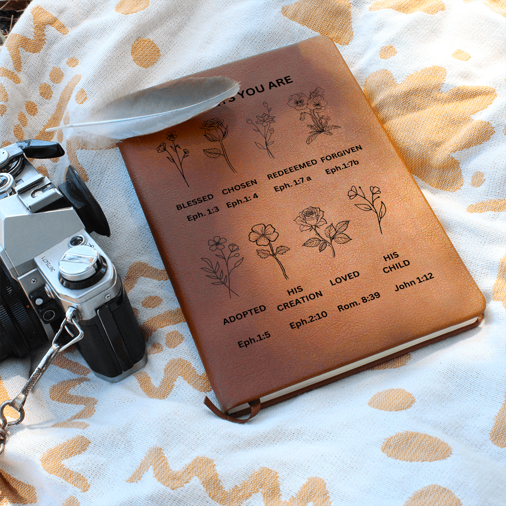 GOD SAYS YOU ARE Leather Journal