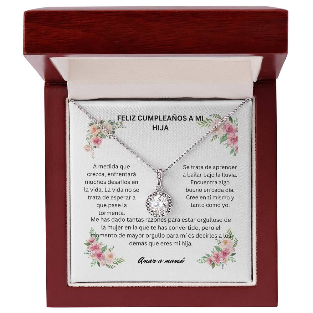 Spanish Happy Birthday To My Daughter Eternal Hope Necklace