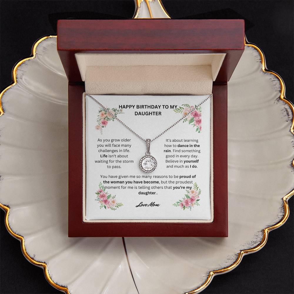 Happy Birthday To My Daughter Eternal Hope Necklace