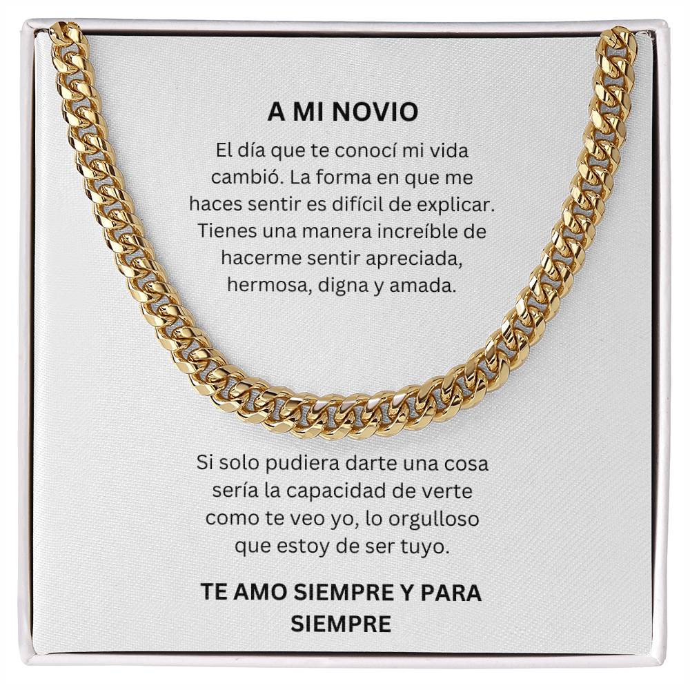 Spanish To My Boyfriend Cuban Chain