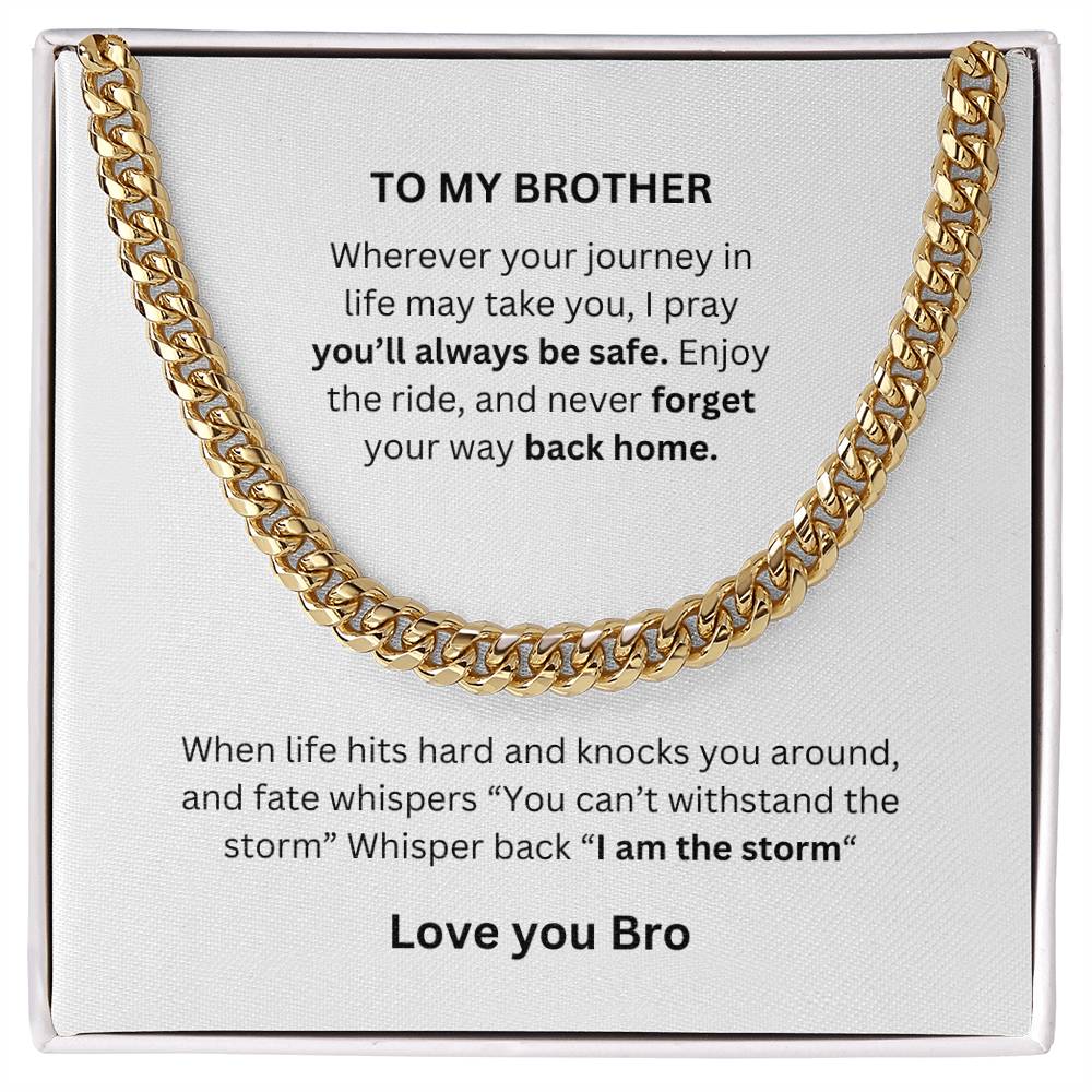 To My Brother Cuban Chain