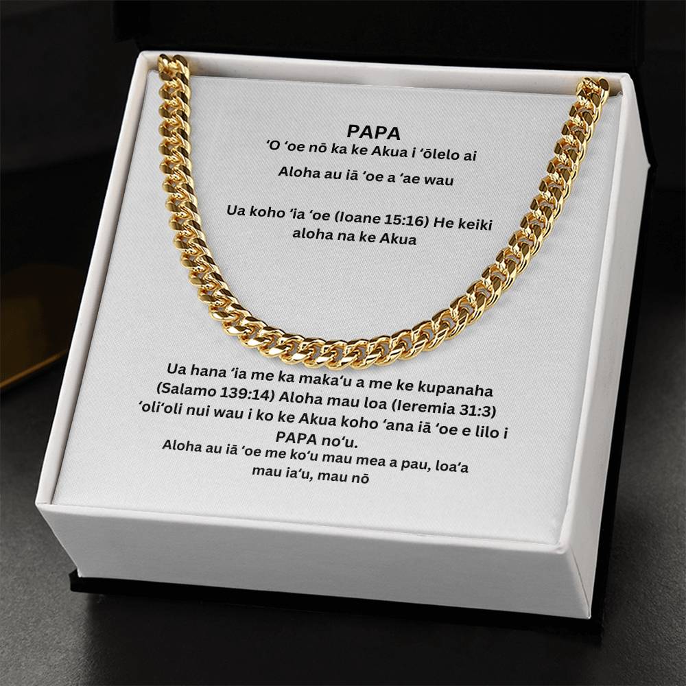 Hawaiian DAD Cuban Chain