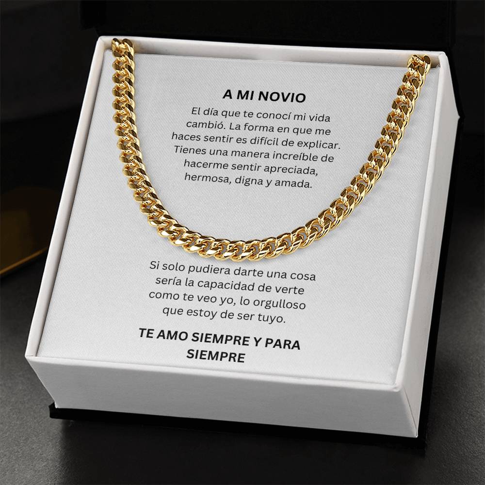Spanish To My Boyfriend Cuban Chain