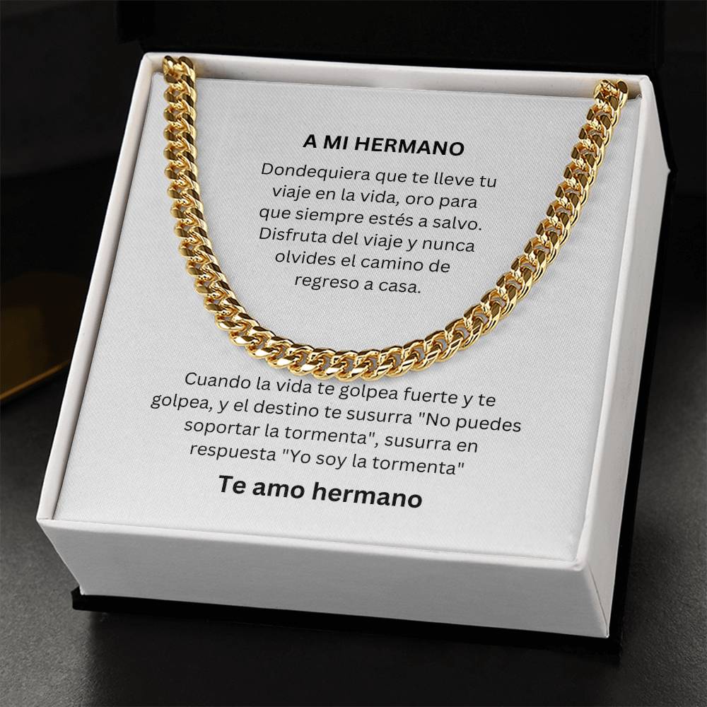 Spanish To My Brother Cuban Chain