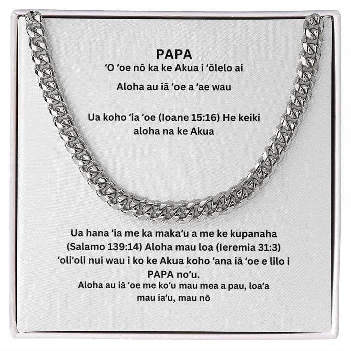 Hawaiian DAD Cuban Chain