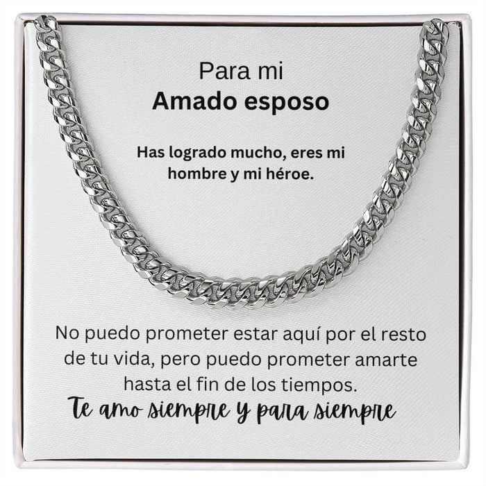 To my loving husband Cuban Chain Spanish