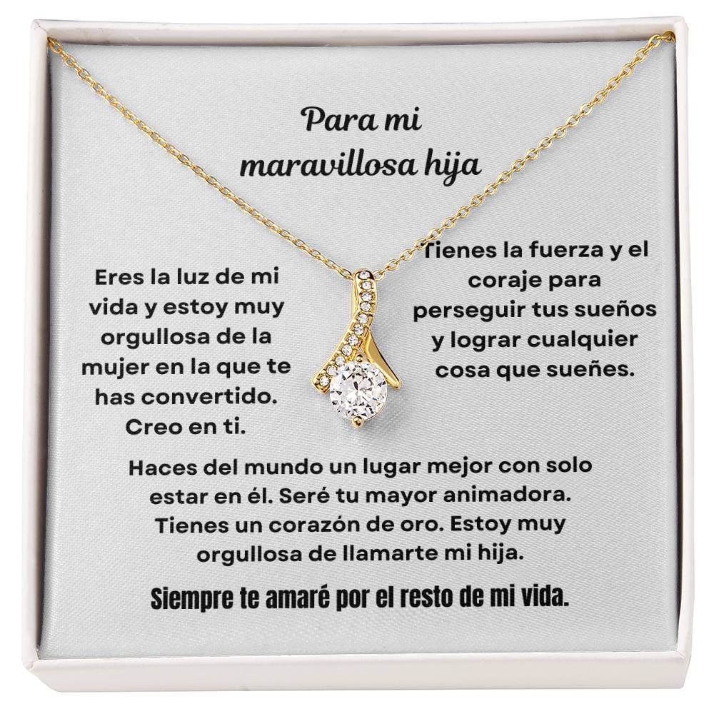 To My Amazing Daughter Alluring Beauty Necklace