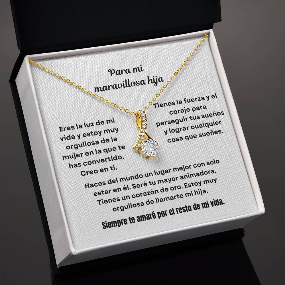 To My Amazing Daughter Alluring Beauty Necklace